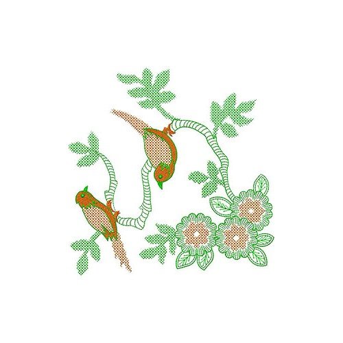 Sparrow Bird Big Border Embroidery Design 23106