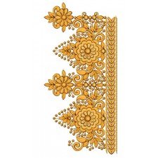 Traditional Dutch Border Embroidery Design 23168
