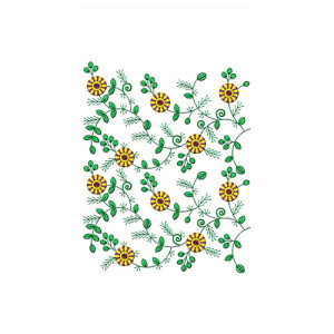 Fantastic Flower Embroidery Design 23229