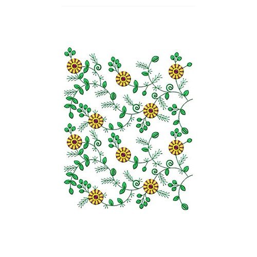 Fantastic Flower Embroidery Design 23229