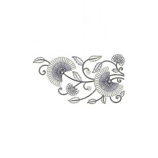 Flower Border Embroidery Design 23251