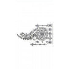 Fancy Chain Stitch Border Embroidery Design 23253