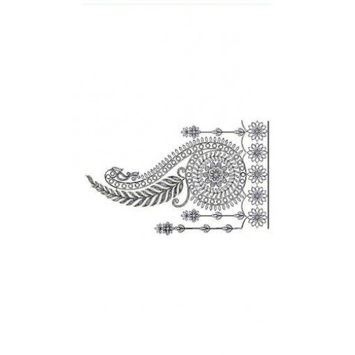 Fancy Chain Stitch Border Embroidery Design 23253