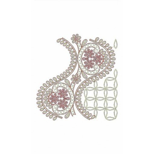 Chain Stitch Border Embroidery Design 23257