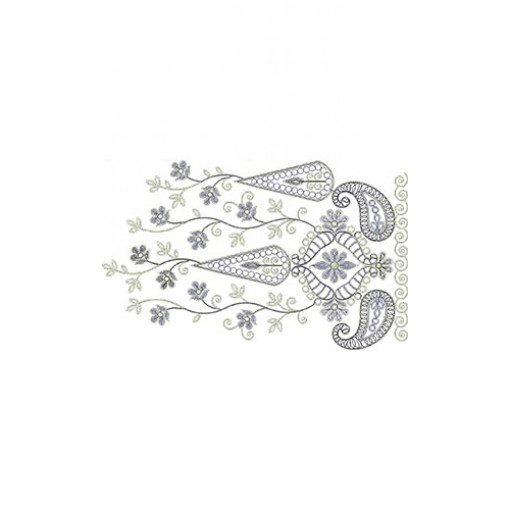 Chain Stitch Border Embroidery Design 23275