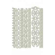 Cut Border Chain Stitch Embroidery Design 23278