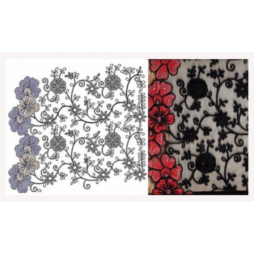 Chain Stitch Big Border Embroidery Design 23280