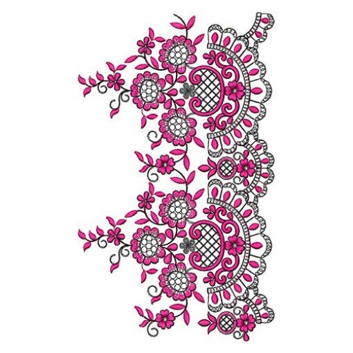 Continuous Border Machine Embroidery Designs 23301
