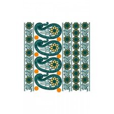 Border Design On Dress 23463