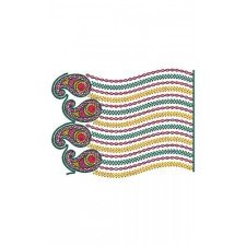 Wavy Border With Mango Design 23513