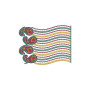 Wavy Border With Mango Design 23513