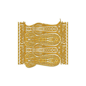 Unique Big Border Embroidery Design 23519