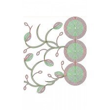 Circles Chain Stitch Big Border Design 23721