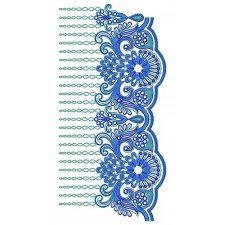 Fascinate Big Border Flat Cording Design 23755