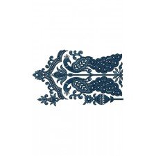 Amazing Peacock Big Border Embroidery Design 23765