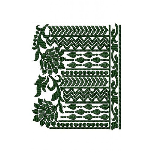 Irresistible Big Border Embroidery Design 23787