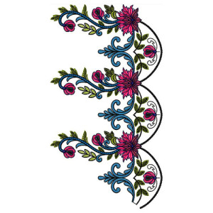 Amazing Petals In Flower Big Border Design 23840
