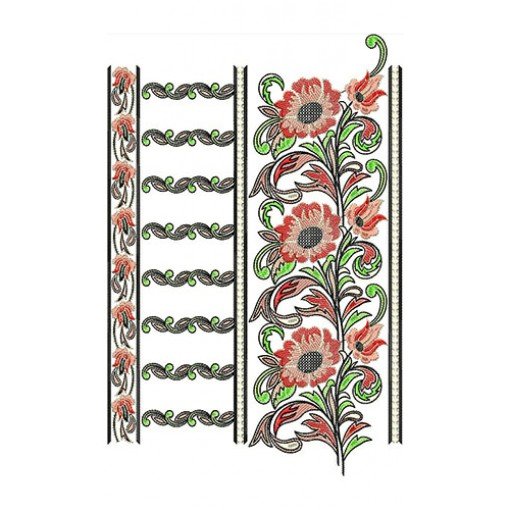 Substantial Big Border Embroidery Design 23874