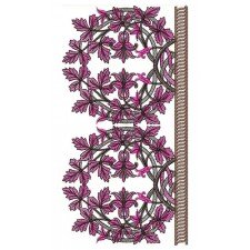 Vine Circle Big Border Embroidery Design 23964
