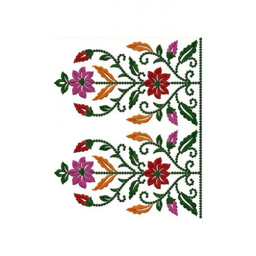 Royal Class Big Border Embroidery Curtain Design 24016