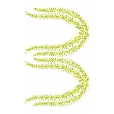 Grass Big Border Embroidery Design 24093