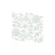 Peachy Big Border Embroidery Design 24104