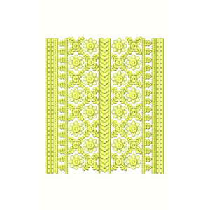 Wondrous Big Border Embroidery Design 24175