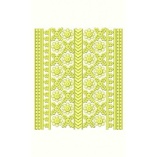 Wondrous Big Border Embroidery Design 24175