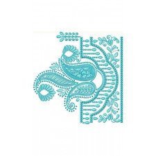 Wondrous Paisley Mango Big Border Design 24193