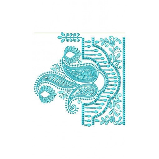 Wondrous Paisley Mango Big Border Design 24193