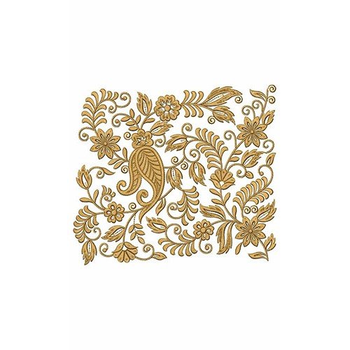 Plentiful Leaves Big Border Embroidery Design 24194