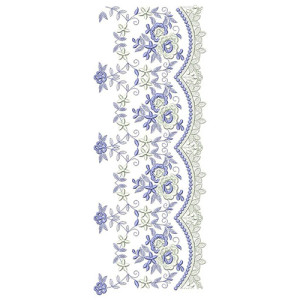 Adorn Big Border Design In Embroidery 24246