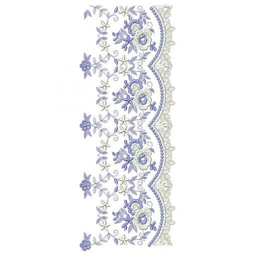 Adorn Big Border Design In Embroidery 24246