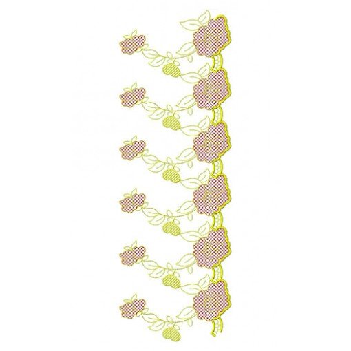 Fanciable Big Border Design In Embroidery 24251