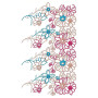 Pink Floral Big Border Embroidery Design 24262
