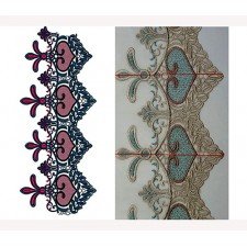 Embellish Design In Big Border Embroidery 24272 Embellish Design In Big Border Embroidery 24272