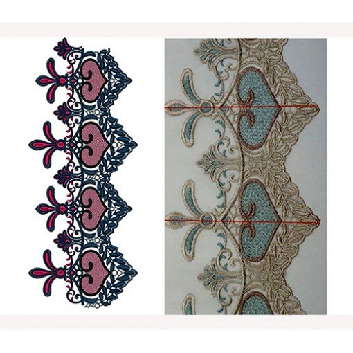 Embellish Design In Big Border Embroidery 24272 Embellish Design In Big Border Embroidery 24272