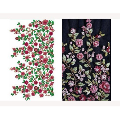 Climber Flower Plant Big Border Design 24277