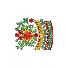 Blade Cutting Border Embroidery Designs 24480