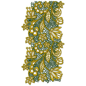 Free Standing Big Border Design In Embroidery 24579
