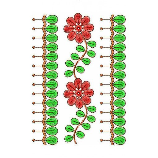 Lace Dress Design for Printed Fabric