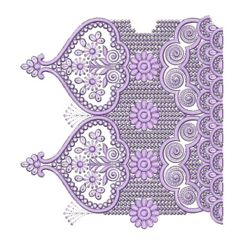 Traditional Big Border Embroidery Designs 25754