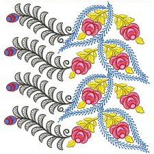 Bunch Of Flower Big Border Embroidery Designs 25755 Bunch Of Flower Big Border Embroidery Designs 25755
