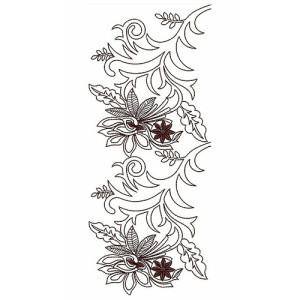 Border Embroidery Design 30054