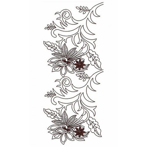 Border Embroidery Design 30054