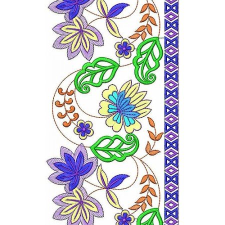 Simply Border Embroidery Design