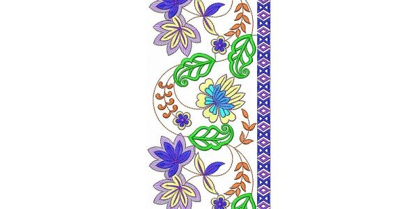 Simply Border Embroidery Design