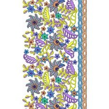 Showl Border Embroidery Design