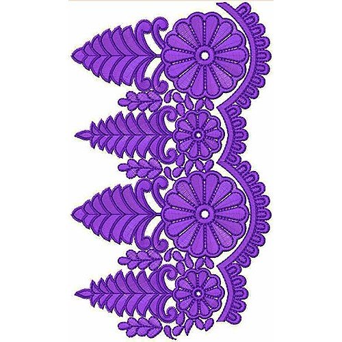 Party Wear Clothing Border Embroidery Design