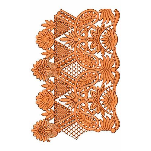 Crochet Embroidery Border Design